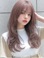 レア 新越谷(LEA) 柔らかカールレイヤー × ラベンダーベージュ