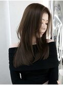 小顔◎/ミニウルフ/ホワイトグレージュ/髪質改善/ハイトーン