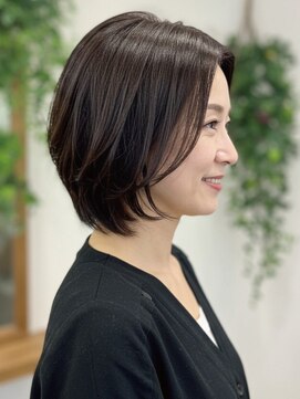 アイスタイル 五日市店(I STYLE) 40-50代にオススメ★ナチュラルフォルムボブ
