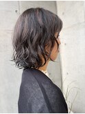 コテ巻き風ボブパーマ/夏カラー/レイヤー/似合わせ/艶髪