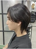 MEN'S/メンズウルフ/曲がる縮毛矯正/松戸駅/センターパート