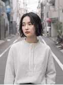 新宿ワンレンボブパーマミニボブパーマ20代30代40代