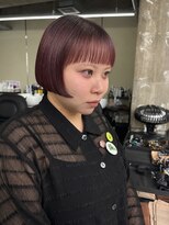 ベラ(BELLA)&nbsp;ライン感のあるボブ/似合わせボブ/dark burgundy color