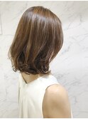 縮毛矯正×デジタルパーマで大人ワンカールボブ