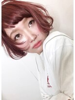 アヴァンス 京橋店(AVANCE)&nbsp;かわいい☆ミニボブ×ベリーピンクカラー