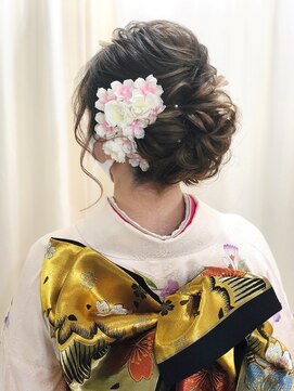 ビューティーサロンラエラ(Beauty salon laera) エアリー感のある着物ヘア/結婚式・デート/成人式/列席