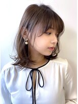 ハニーシブヤ(HONEY shibuya)&nbsp;【HONEY渋谷】顔まわり小顔レイヤーミディ（徳永　りえこ）