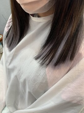 美容室 ダン エクセルシア(Dan) シルバーメッシュ入りプレミア級エクステ