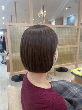 アドラーブル 長岡リップス旭岡店(adorable) うるツヤ丸みボブウルフワンカール小顔補正立体カット