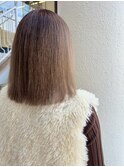 ミルクティーベージュ/ブリーチ/ダブルカラー/ボブ/ヘッドスパ