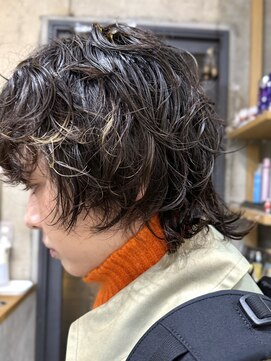 ナループロアオハナ(Nalu pu loa ohana) ウルフパーマ/パーマ/ウルフ/ニュアンスパーマ/くるくるパーマ