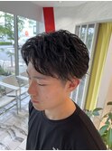 前下がりセンターパート×ツイストスパイラル◎