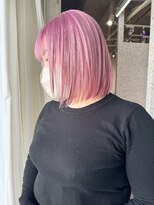 ラニヘアサロン(lani hair salon)&nbsp;ペールピンク/ショートボブ/ハイトーン/ケアブリーチ/ボブ