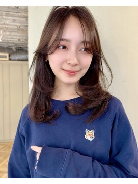 シエルバイアフロート(ciel by afloat) くびれミディアム/レイヤーカット/グレージュ/自由が丘