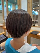 ポルム パプリカ(polum paprika)&nbsp;ナチュラルまるみショートボブ大人可愛い暖色系カラー20代30代