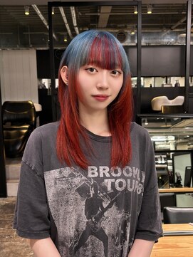 アマトウキョウ アユンチェ(AMA TOKYO×AYUNCHE) デザインカラーロングウルフ