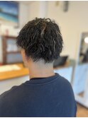 スパイキーショート ツイストパーマ メッシュ