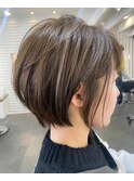 丸みショートボブ