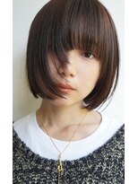 ケーツー 谷町(K-two)&nbsp;ボブにお顔周りのレイヤーをプラスしたオシャレなスタイル