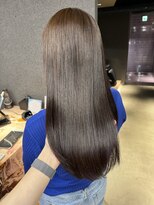 ペレ 栄 アネックス(PELE栄ANNEX) 韓国 くびれロング レイヤー ワンホンヘア 小顔前髪