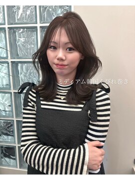 ボタン ハカタ(VOTAN hakata) オリーブブラウン/ミディアムレイヤー/前髪カット