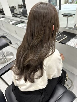 ラヴィズム 新潟西区小新(LUVISM) 韓国/顔周りレイヤー/おくれ毛/ベージュ/ダブルカラー/西区/小新