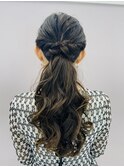 ゆるふわローポニー/ヘアセット/結婚式/パーティー