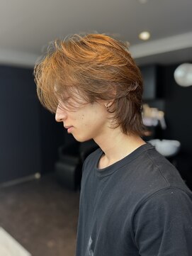 ブリーチ 静岡店(BLEACHi) 【BLEACHi静岡】センターパートウルフブラウンカラー