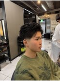ラルフカール　海老名パーマ　フェードカット　メンズ　眉毛