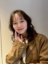 リベルタ 下北沢(liberta) 透けバング×ゆるウェーブくびれミディ