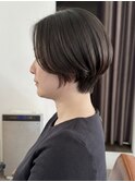 ハンサムショート/前髪なし/30代40代50代