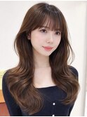 韓国風レイヤーカット髪質改善ダブルカラーハッシュカット