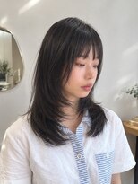 ブルジェ(BOURGE) 大人可愛い20代30代40代小顔ミディアムレイヤー