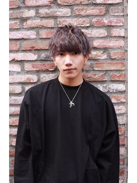 リゼル ユア 渋谷(RISEL YUA) ラベンダーアッシュ×スパイキーマッシュ☆w/u岸野