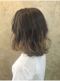 【lykke】外国人風ボブ×gradation Ash