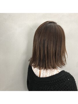 エヌ(N) N/92co. 切りっぱなしボブ×カーキアッシュ