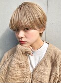 【mee.】 ハイトーン マニッシュ フレンチボブ