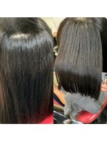 ジュジュ jou jou ショートヘアのナチュラルカール艶髪縮毛矯正