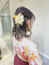 ネオリーブソラ 相模大野店(Neolive sola)&nbsp;卒業式袴着付け＋ハーフアップアレンジ着物[sola:neolive]