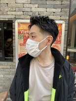 日本橋ビジネスアイロンパーマ！爽やか7:3刈り上げショートヘア