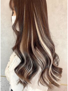 ラルムバイシー 新宿(LARME by Sea) シールエクステ×インナーカラー/イヤリングカラー【韓国】