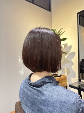 ワ ヘアー(wa-hair) 小顔補正立体カット×うるツヤ×チョコレートカラー×楽ちん