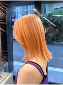 切りっぱなしボブ/美髪/ピンクブラウン[栄駅/矢場町駅]