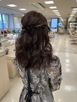 ケンジ 平塚ラスカ店(KENJE)&nbsp;ハーフアップ/平塚ヘアセット/結婚式アレンジ