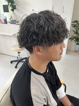 メロウ(mellow) ツイストスパイラルパーマ×ブルーアッシュ