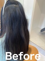 スリーク(SLEEK)&nbsp;髪質改善【縮毛矯正】SLEEK式　ビフォー内側