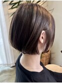 耳かけミニボブ×こっくりブラウン