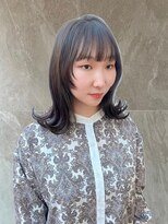 トップヘアーテラス(TOPHAIR TERRACE) 顔周りレイヤー×ダークブラウン