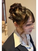 お団子アップアレンジ