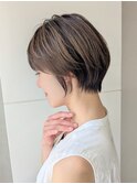 ホワイトグレージュデジタルパーマミニウルフ天王町HA61